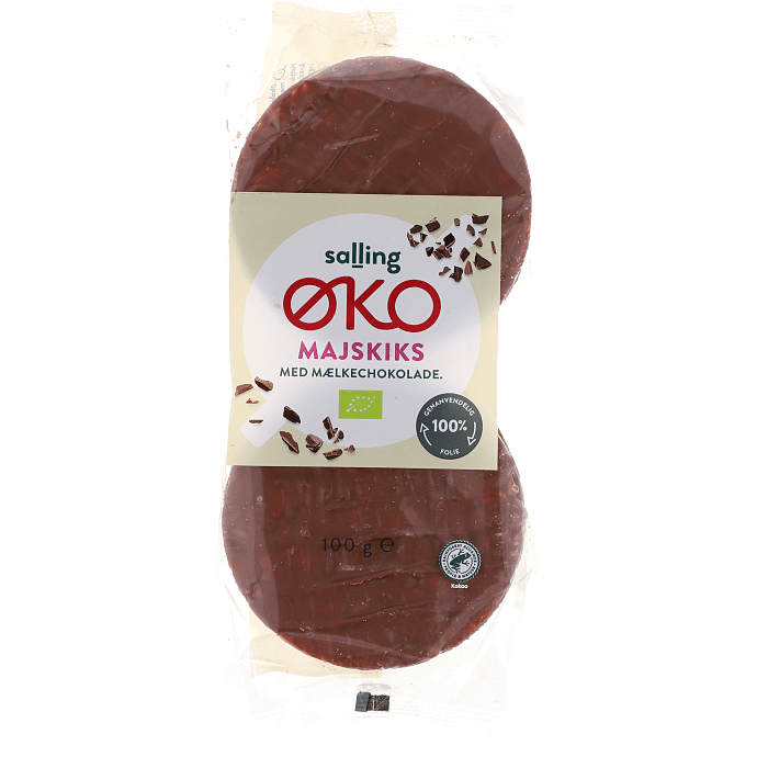 Majskiks m. mælkechokolade øko