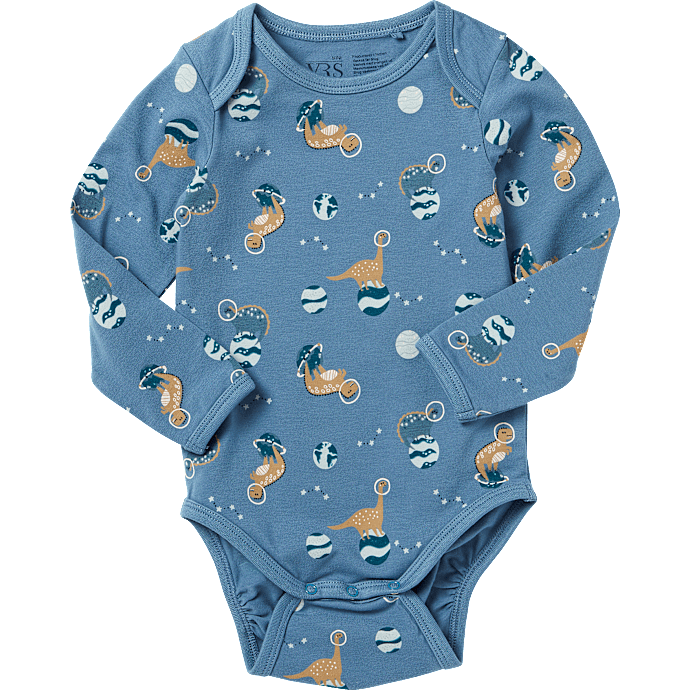 VRS baby body str. 56 - lyseblå