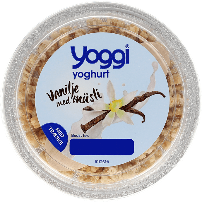 Yoghurt m. vanilje og müsli 2,3% fedt