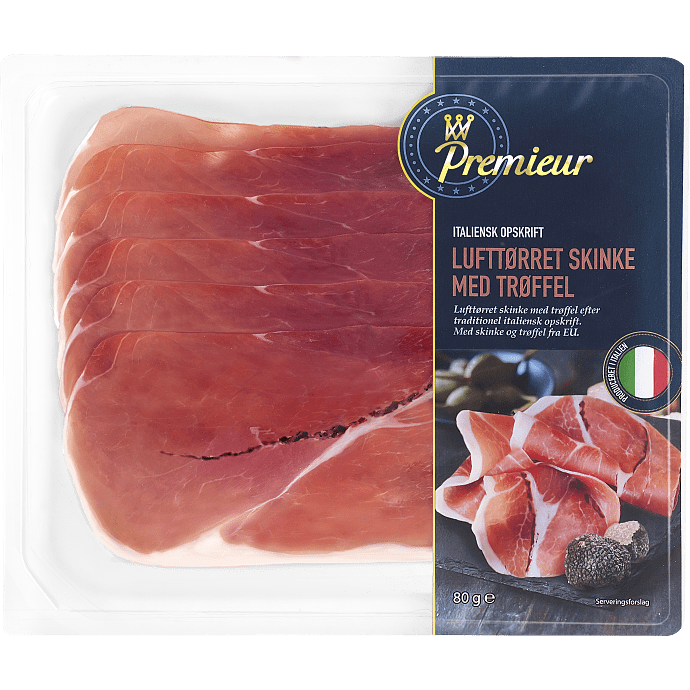 Premieur lufttør. skinke m. trøffel 80g