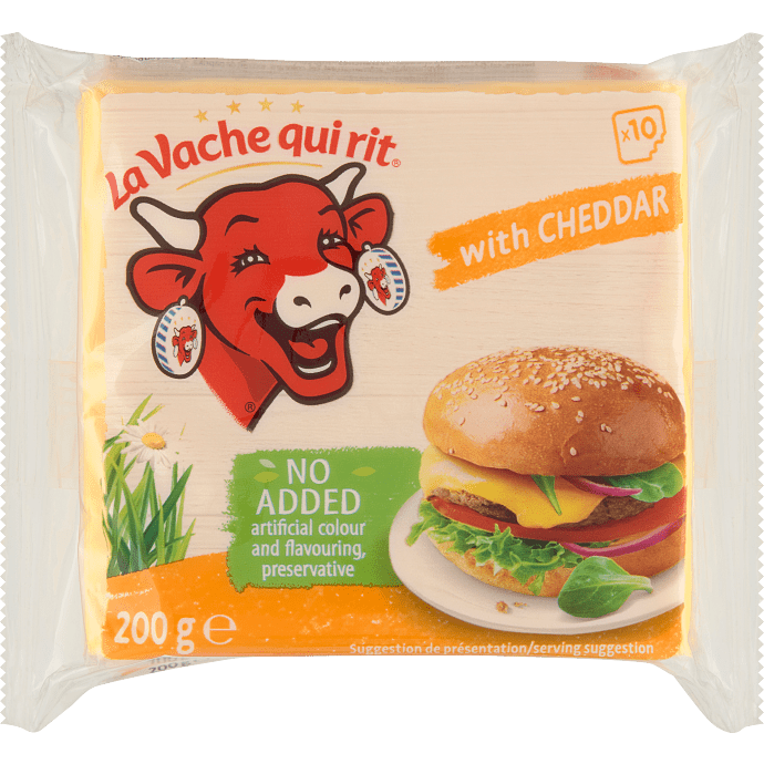 Toast- og burgerost i skiver m. cheddar 40+