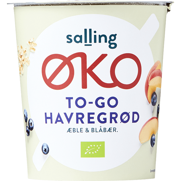 Instant havregrød m. æble og blåbær øko