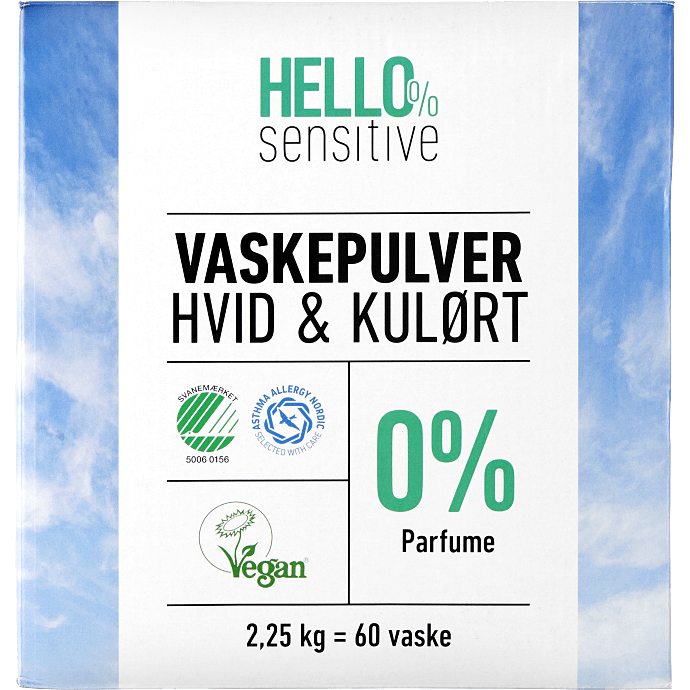 Vaskepulver sensitiv