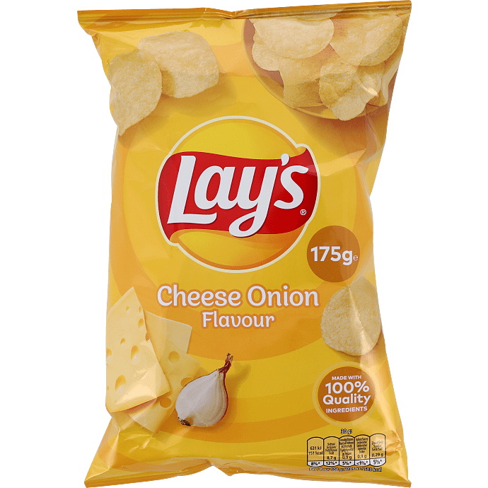 Chips m. ost og løg