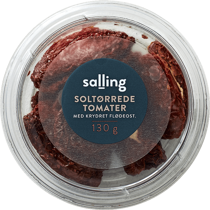 Soltørrede tomater m. flødeost
