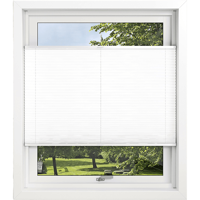 DEBEL Flex Plisségardin 60 x 130 cm - hvid