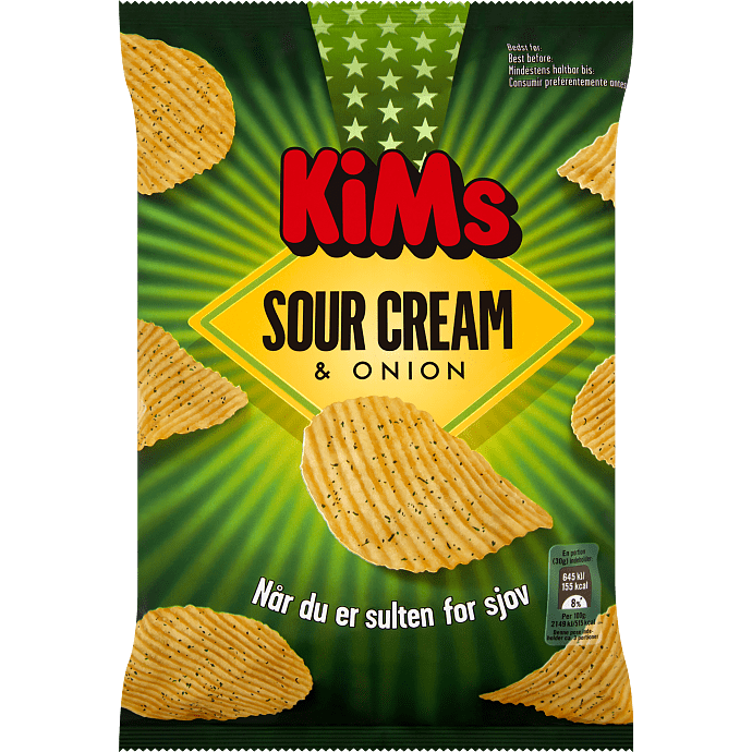 Chips m. sour cream & onion