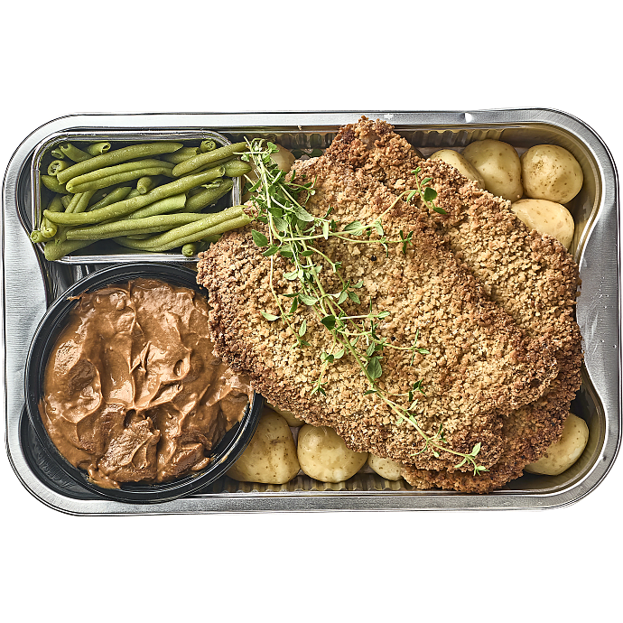 Schnitzel m. tilbehør