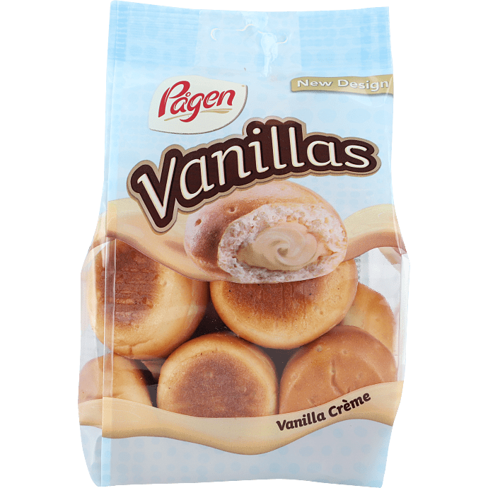 Hvedeboller m. vaniljecreme