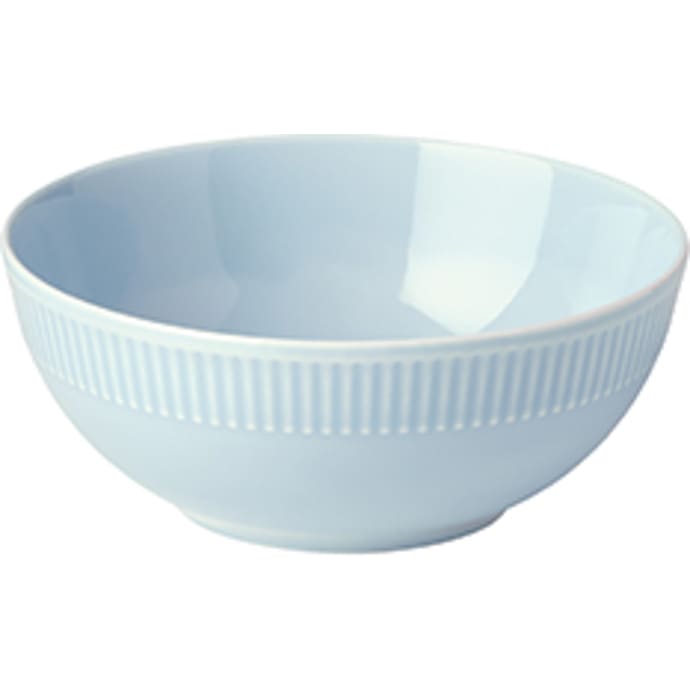 Relief skål porcelæn 15 cm - lyseblå