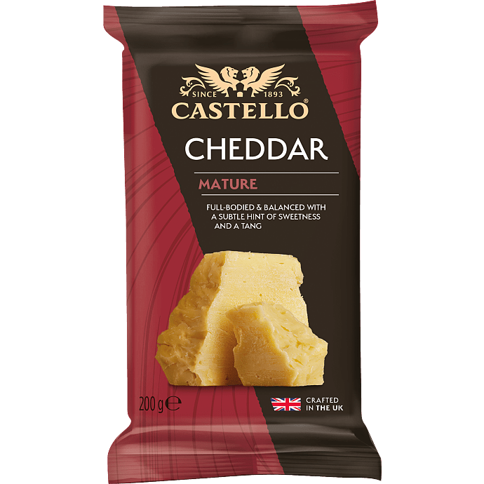 Cheddar ost i stykke modnet 48+