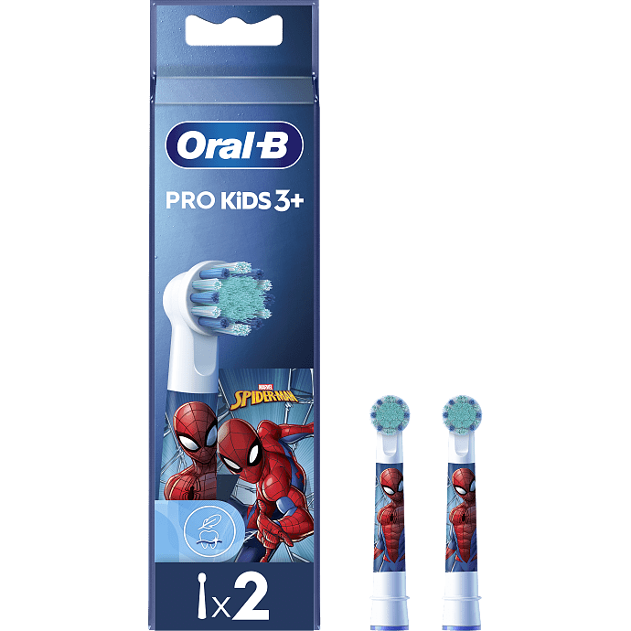 Oral-B Pro Kids 3+ tandbørstehoveder 2-pak - Spider-Man