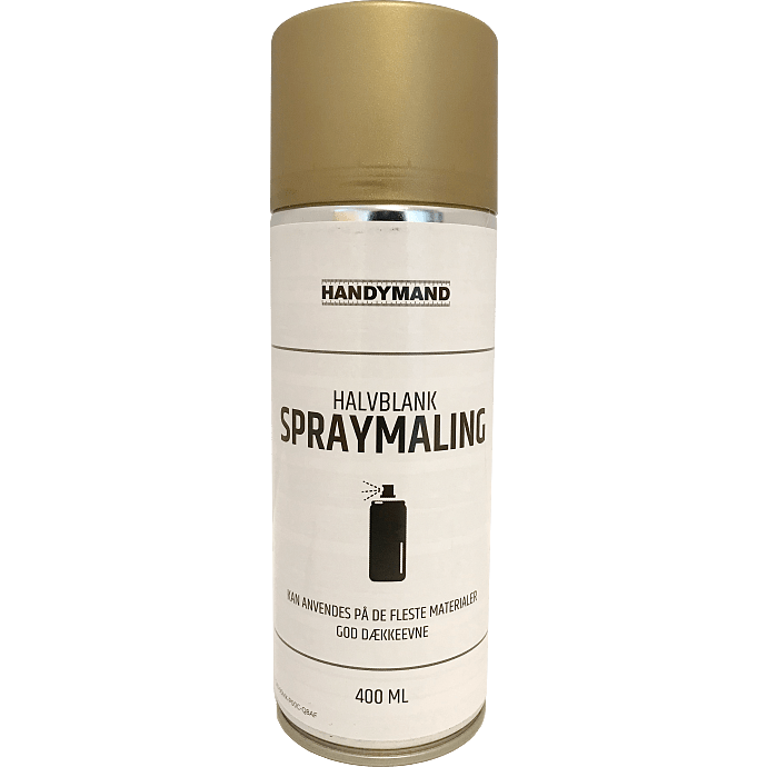 Handymand spraymaling halvblank 0,4 liter - guld