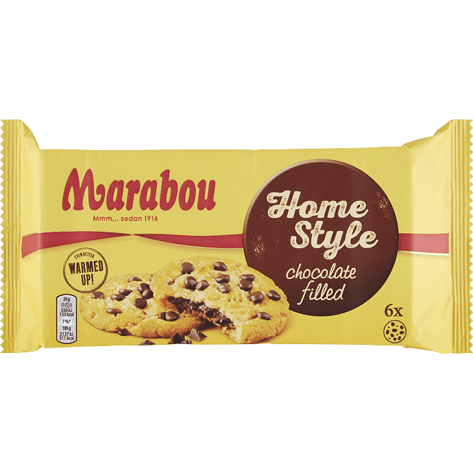 Bløde Cookies m. chokolade fyld