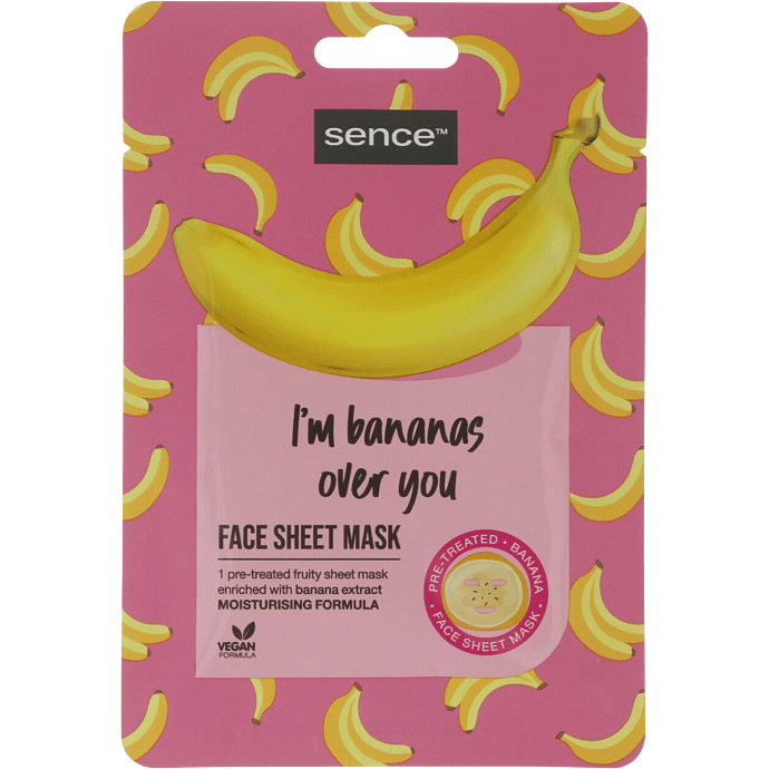 Ansigtsmaske m. banan