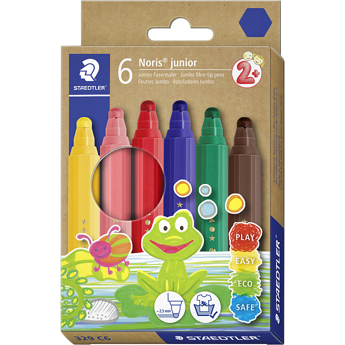 Staedtler Noris Junior tuscher 6-pak