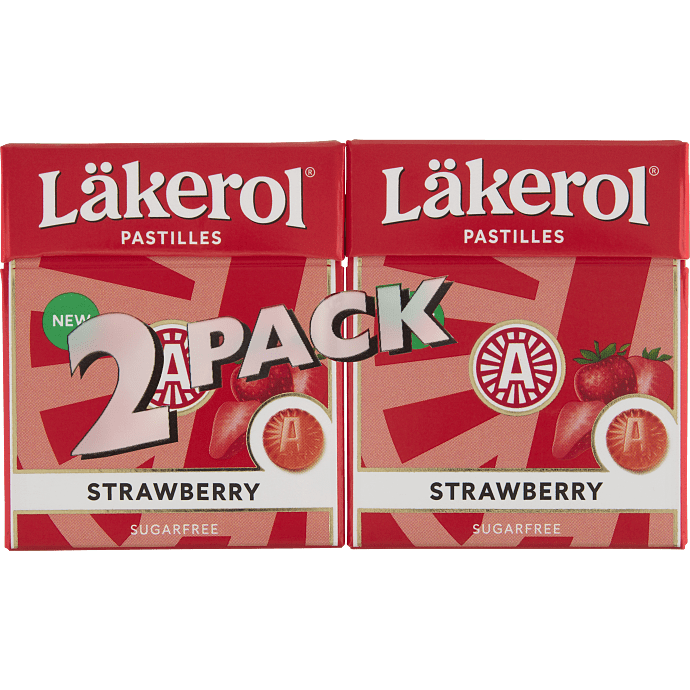 Pastiller m. jordbærsmag sukkerfri