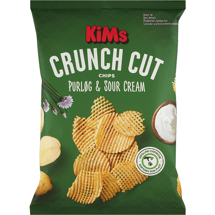 Chips m. purløg og sour cream
