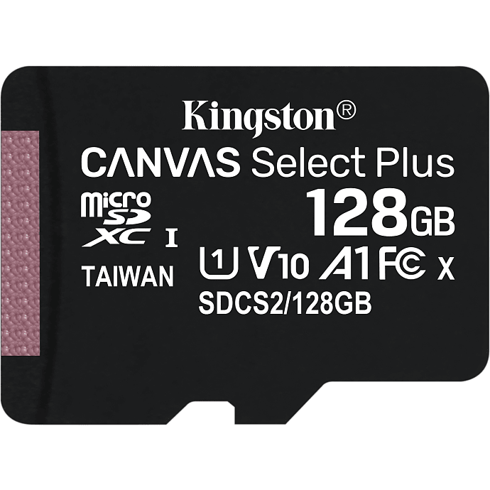 Kingston 128GB micSDHC Canvas Select Plus 100R A1 C10 Card+AD