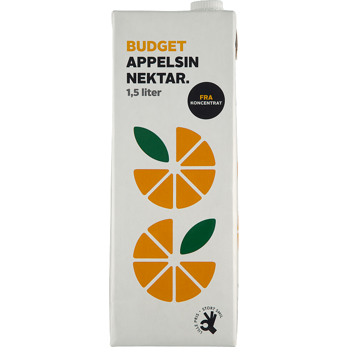 Appelsinnektar fra koncentrat