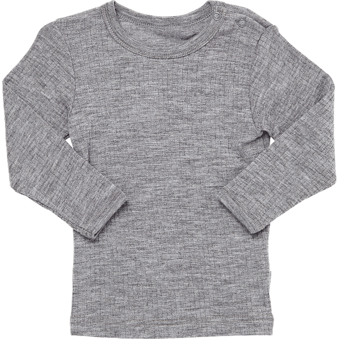 808 baby uld bluse str. 62 - grå