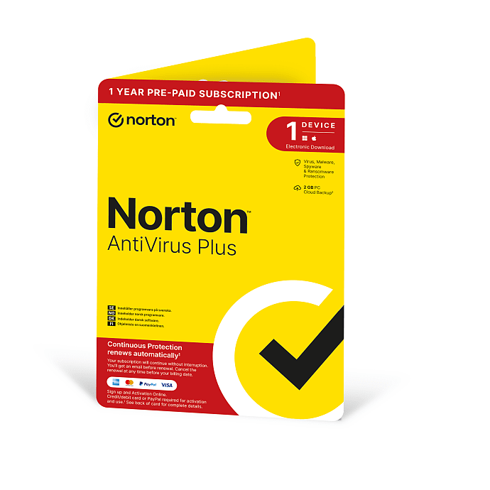 Norton antivirus 1-års abonnement