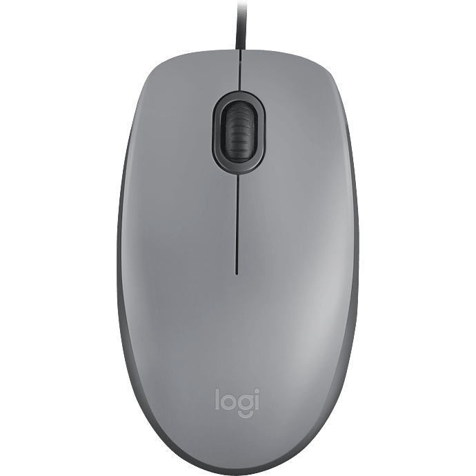 Logitec - M110 lydløs mus - grå