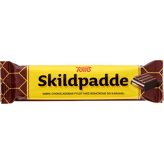 Mørk chokolade m. romcreme og karamel