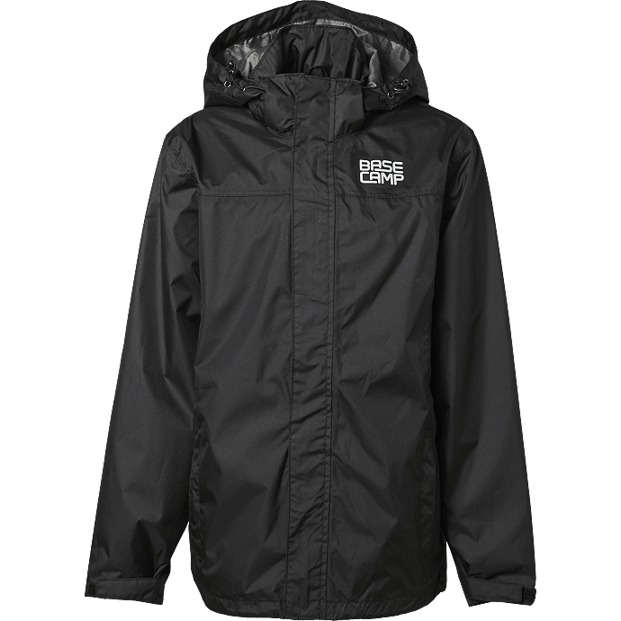 Basecamp junior regnjakke 122/128 - sort