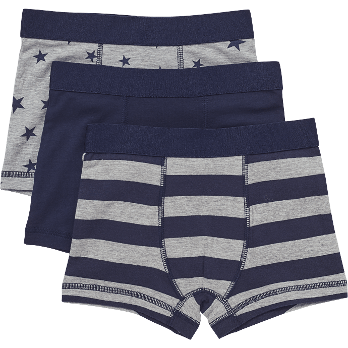 VRS børne 3-pak boxershorts str. 122/128 - multifarvet