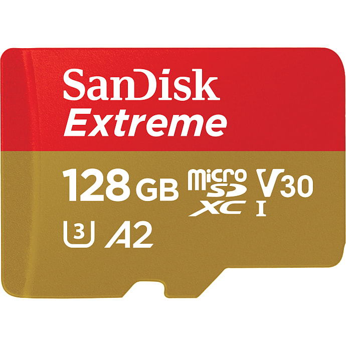 Sandisk microsdxc extreme hukommelseskort - 128gb 170mb/s