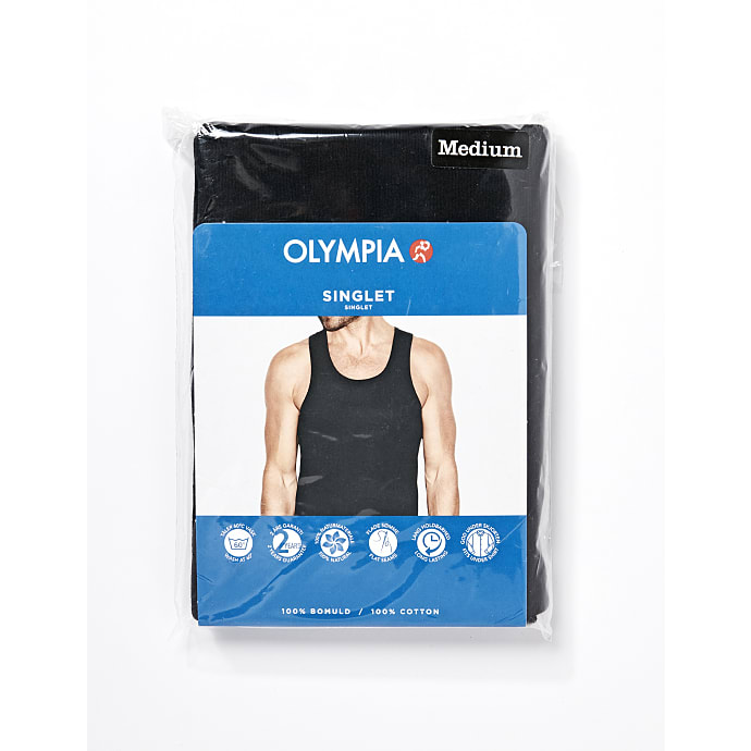 Olympia herre undertrøje str. 2XL - sort