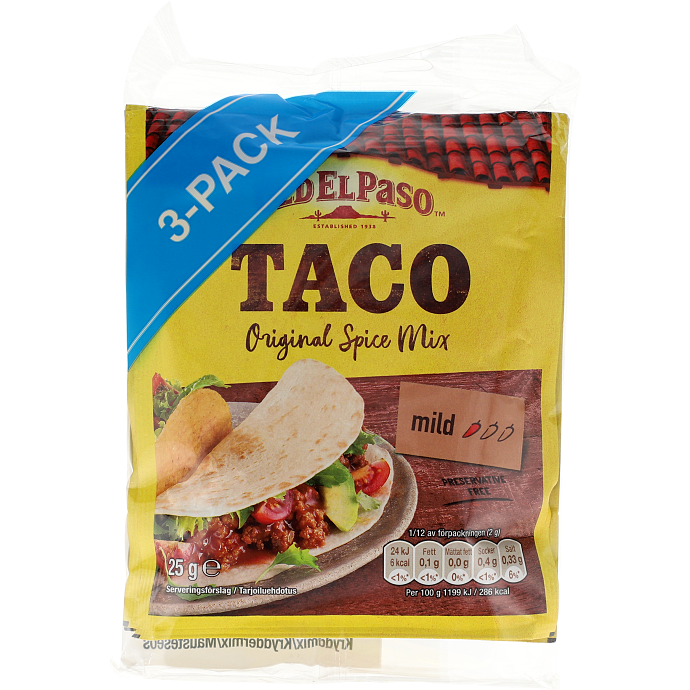 Taco krydderiblanding mild