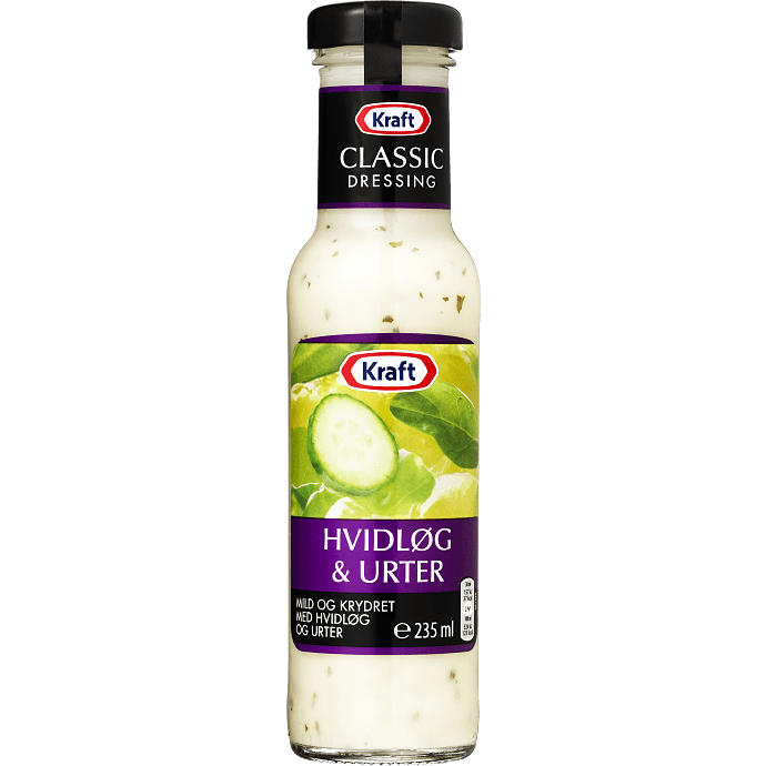 Dressing m. hvidløg og urter