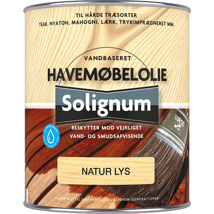 Solignum havemøbelolie 0,75 liter - farveløs