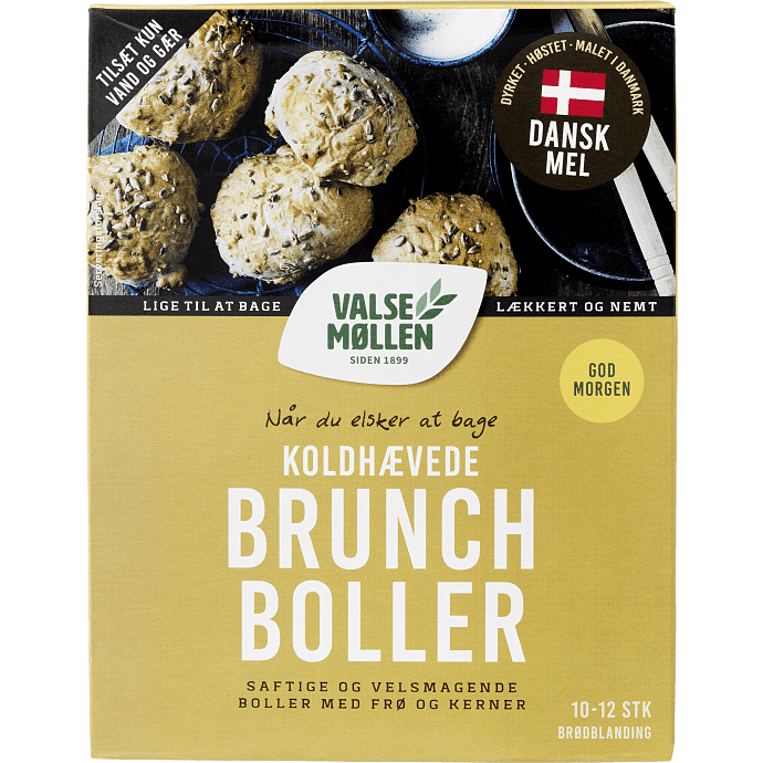 Koldhævede brunchboller
