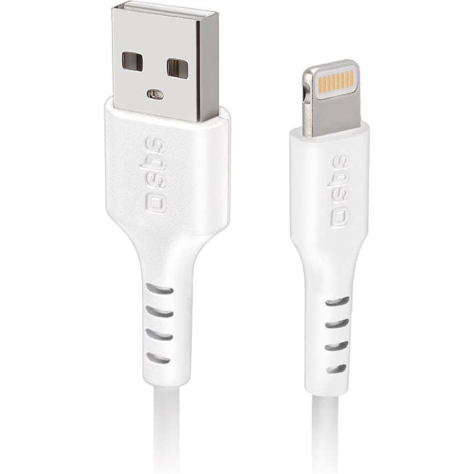 SBS lightning kabel 2 m - hvid