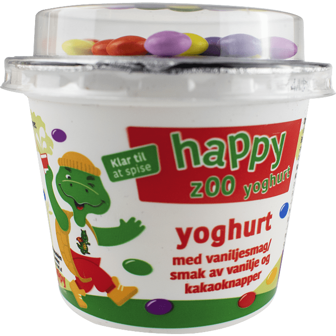 Yoghurt m. vanilje og kakao