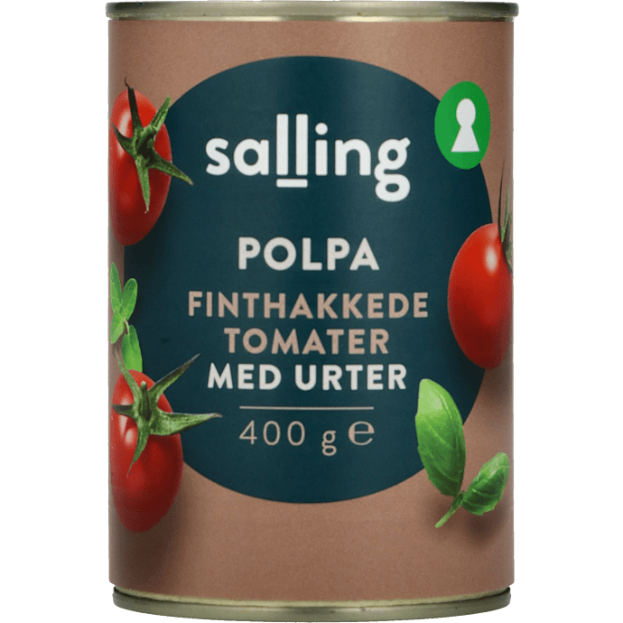 Finthakkede Polpa tomater m. urter