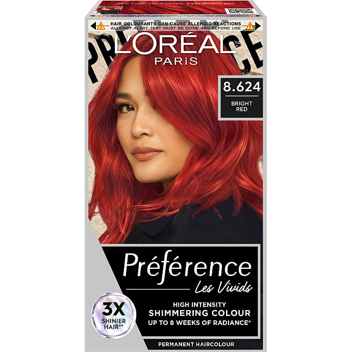 Permanent hårfarve 8.624 Bright Red C29
