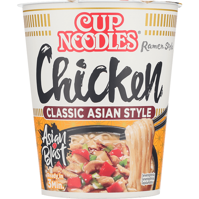 Instant kopnudler m. kyllingesmag