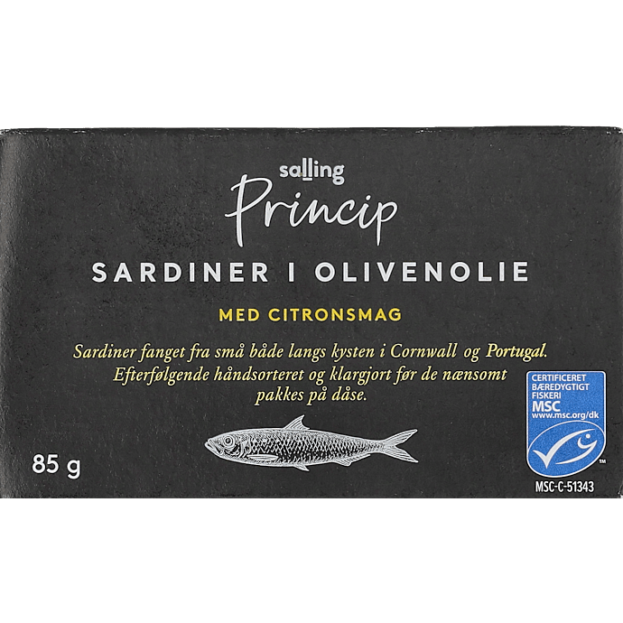 Sardiner i olivenolie m. citron