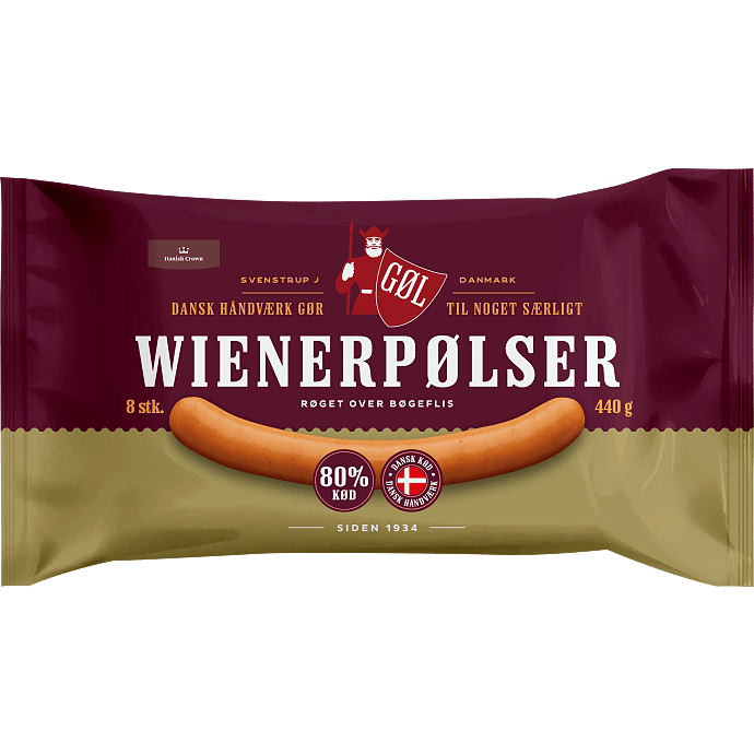 Wienerpølser 80% kød