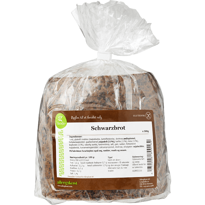 Schwarzbrot glutenfri