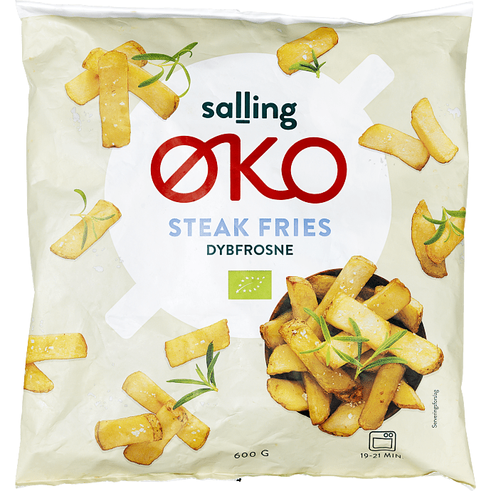 Steak fries m. skræl øko