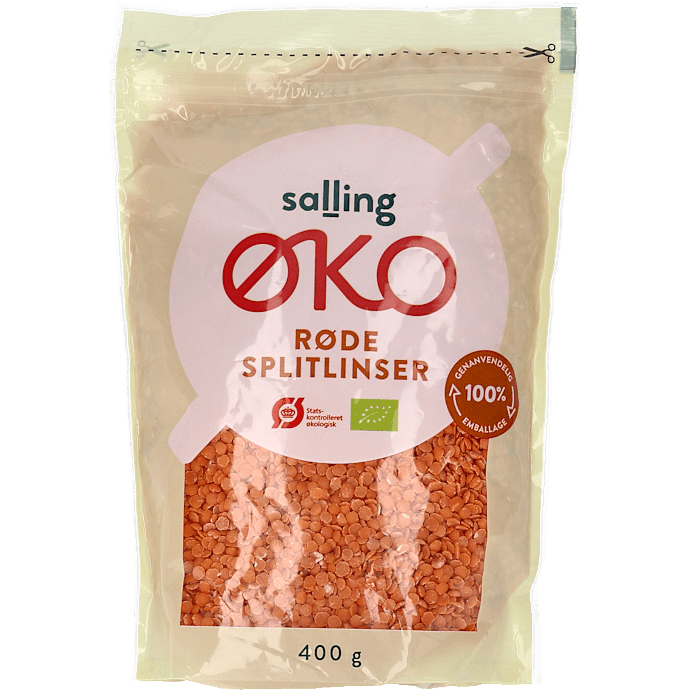 Røde splitlinser øko