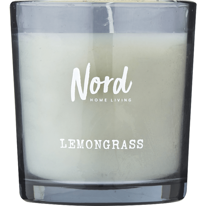 Nord duftlys i glas - lemongrass