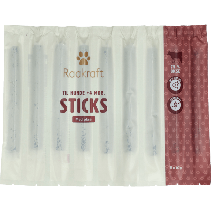 Snackstænger m. okse