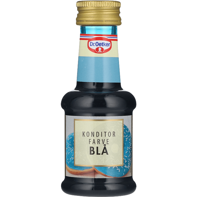 Blå konditorfarve