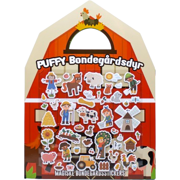 Puffy Stickers landskab - bondegård